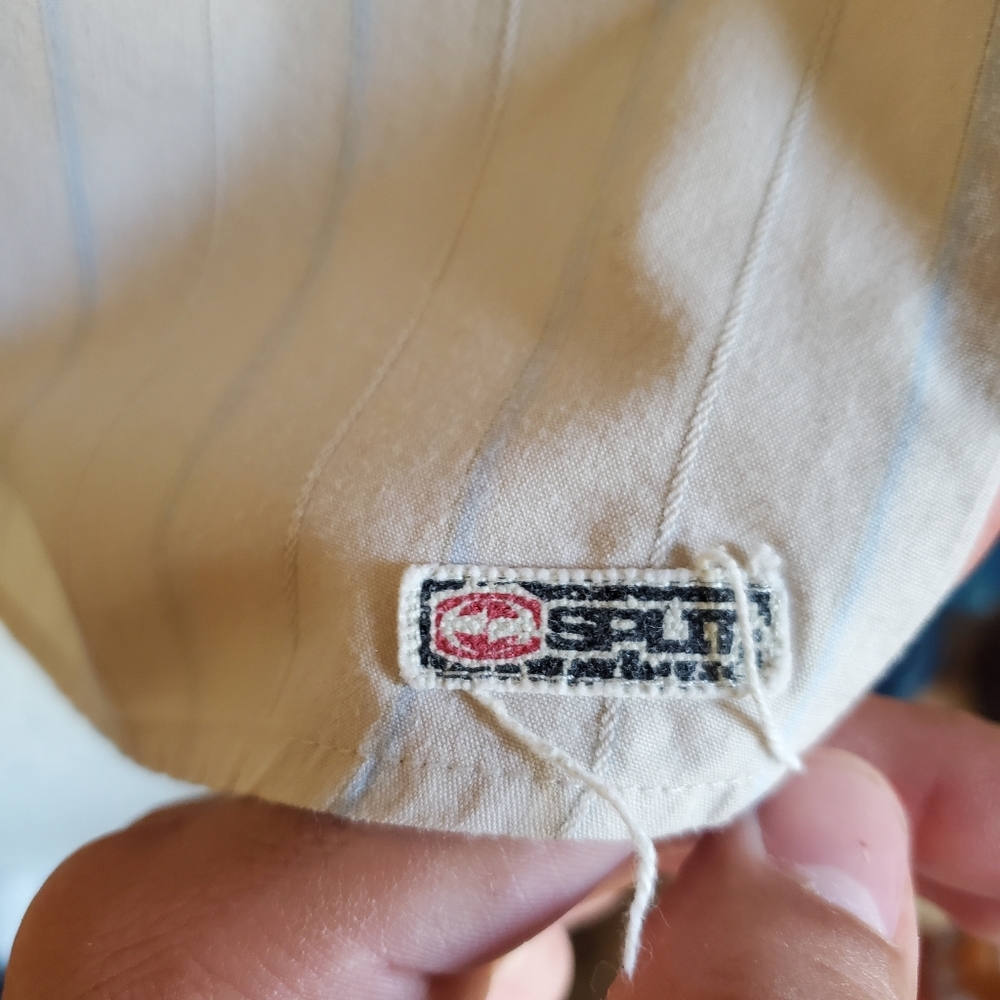 Split Y2k Stripped Button Up - image 5